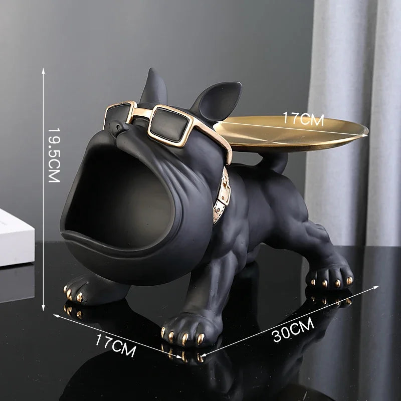 30cm Home Decor Bulldog Figurine Dog Statue