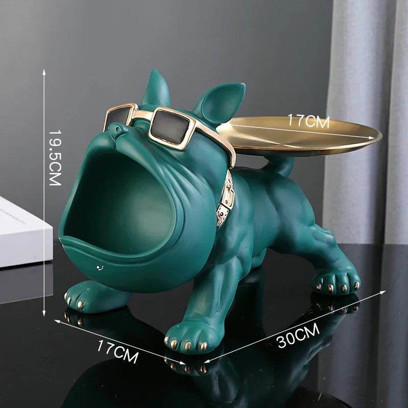 30cm Home Decor Bulldog Figurine Dog Statue