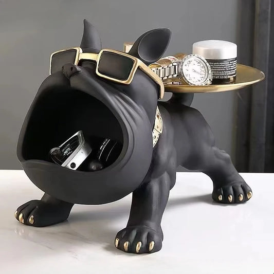 30cm Home Decor Bulldog Figurine Dog Statue